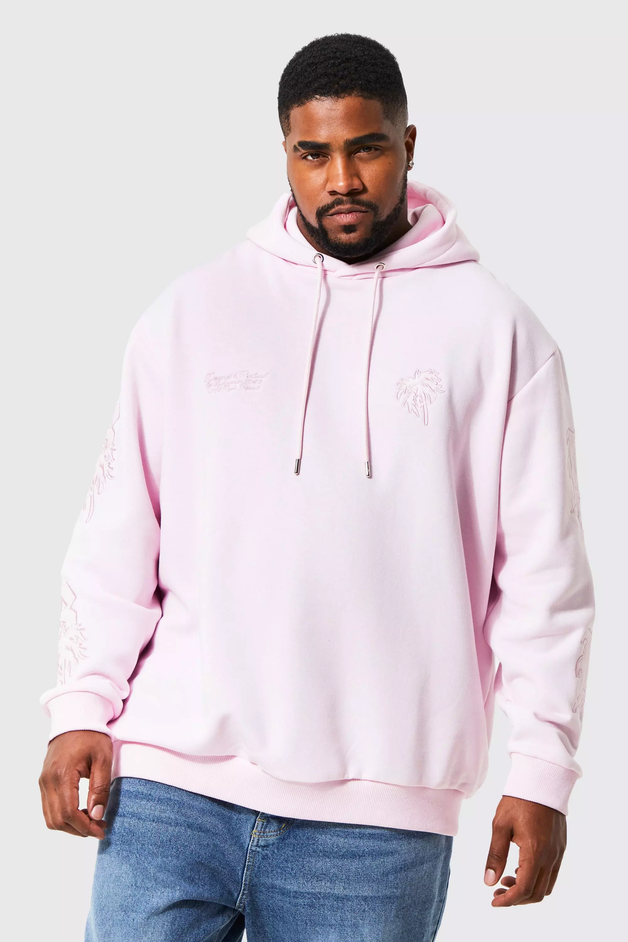 Boohooman best sale pink hoodie